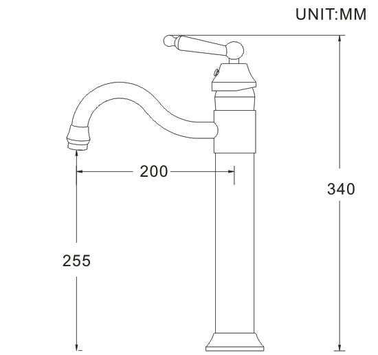 El aceite frotó el golpecito de mezclador de bronce del agua, grifo concreto del lavabo de Chrome