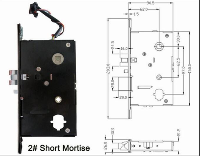 Cerradura de puerta electrónica de la habitación de Rfid del software sin llave de la seguridad de Digitaces del acero inoxidable