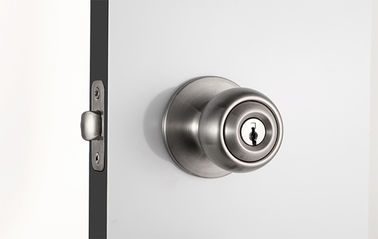 Puerta exterior Botones de puerta de cilindro Cerradura Botón de satén de níquel palanca
