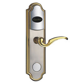 Cerradura de puertas electrónica de oro / níquel con chapa inteligente Tarjeta RFID Cerraduras digitales sin llave