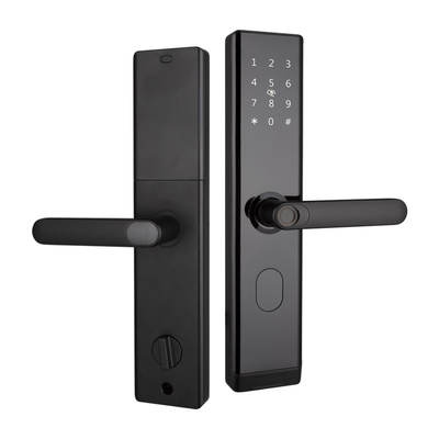 Cerradura de puerta de huellas digitales biométricas electrónicas inteligentes Seguridad de aleación de aluminio con Wifi BLE