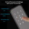 Bloqueo de puerta inteligente con teclado de aleación de aluminio para desbloqueo de tarjeta NFC de la puerta principal