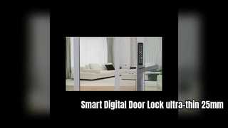 Cerradura de puerta digital inteligente Cerradura de aplicación ultrafina de 25 mm para puertas mosquiteras