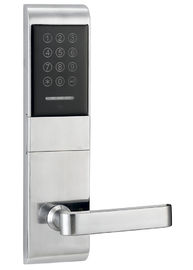 Cerradura de puerta electrónica de color plateado desbloqueada con contraseña o tarjeta Emid