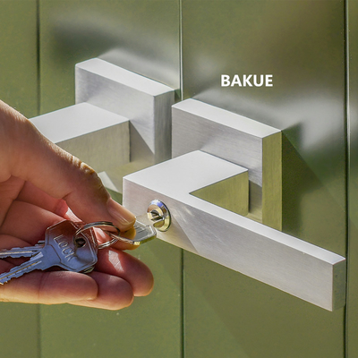 Almacenamiento de aluminio de alta calidad Cerradura de cobertizo de gran alcance UV resistente a la intemperie Para cobertizo de almacenamiento al aire libre de doble puerta 3 llaves incluidas