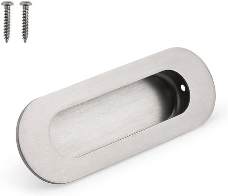Puerta de bolsillo con recubrimiento, forma ovalada con tornillo oculto