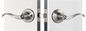 Cerraduras tubulares de aleación de zinc de plata para puertas de mano izquierda o derecha