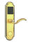 Cerradura de puerta electrónica de hotel de oro con tarjeta / llave operada 288 * 73mm Tamaño de placa