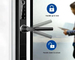 Cuadro de aluminio estrecho Bluetooth Cerradura de puerta inteligente para apartamento