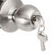 Bloqueo de puerta de cilindro de acero inoxidable de cromo Bloqueo de llave de privacidad de cilindro