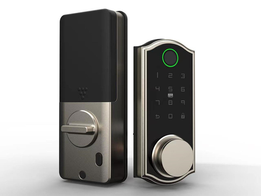 Control remoto Cerradura de puerta inteligente Cerrojo cerrado 4pcs Baterías AA para puerta de madera
