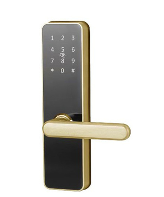 Cerradura de puerta inteligente sin llave NFC / tarjeta IC Desbloquear pantalla táctil teclado hotel APP
