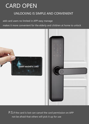 Cerraduras inteligentes sin llave Bluetooth WiFi RFID pintadas para apartamentos Puerta de entrada a casa Puerta de habitación