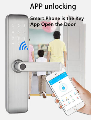 Bluetooth WiFi RFID Cerradura de puerta inteligente sin llave para el hogar Puerta de entrada Puerta de habitación