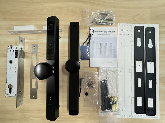 Cerradura de puertas de marco estrecho de huellas dactilares impermeable IP65 para apartamento