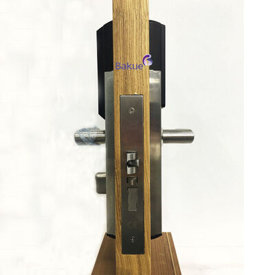 Control remoto a través de la puerta de enlace APP Código de tarjeta Bluetooth WiFi Controlador de llaves mecánicas Tipo Cerradura de puertas de apartamento Fuego Calificado 60min Certificación CE