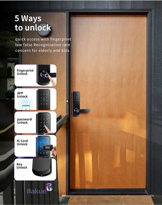 Certificado CE EN1634-1 EN14846 Cerradura de puertas con huella digital con código de acceso único Código de acceso cronometrado y eKey en cualquier lugar o acceso de cualquier persona