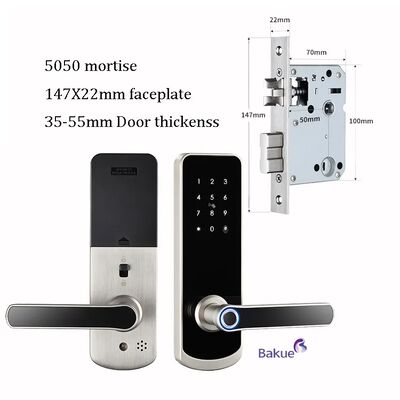 Control eKey Tipo RFID Cerradura de puerta con 2 llaves mecánicas Dispositivo de control de acceso duradero para diversos entornos