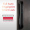 4200MAH Batería de litio Alarma automática de huellas dactilares Cerradura de puerta clásica Negro