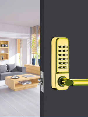 Cerradura de puerta sin llave con combinación reiniciable de cinc digital mecánica 142 x 42 x 26 mm