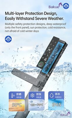 Tipo de bloqueo de contraseña, cerradura de puerta Bluetooth con carcasa de aluminio resistente, adecuada para edificios comerciales y residenciales