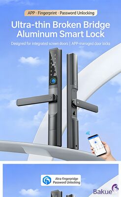 Cerradura Inteligente Digital para Puerta con Batería AA, Cerradura Inteligente Ultra Alta, Cerradura Ultra Delgada de 25mm, Dispositivo de Acceso para Puertas