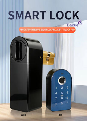 Cerradura de puerta digital inteligente Cerradura inteligente automática Núcleo WiFi Bluetooth Aluminio